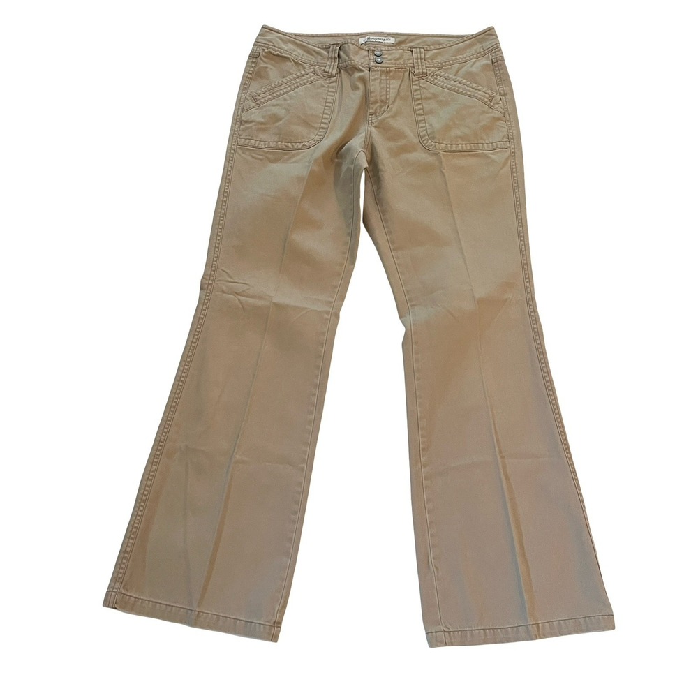 VTG Aeropostale Size 11/12R Khaki Chino Pants Low Rise Bootcut 100% Cotton